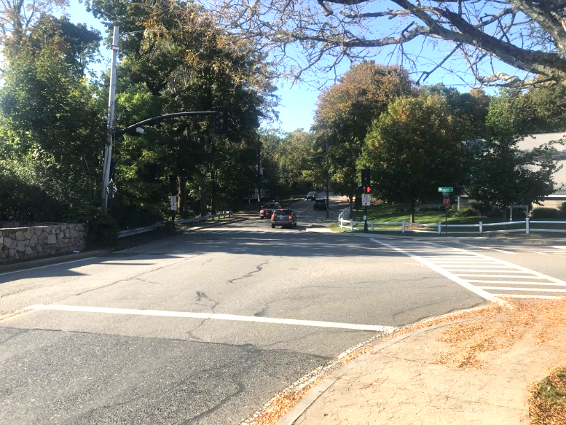 Figure 6 - View of Linden Street T Intersection, Looking North along Weston Road